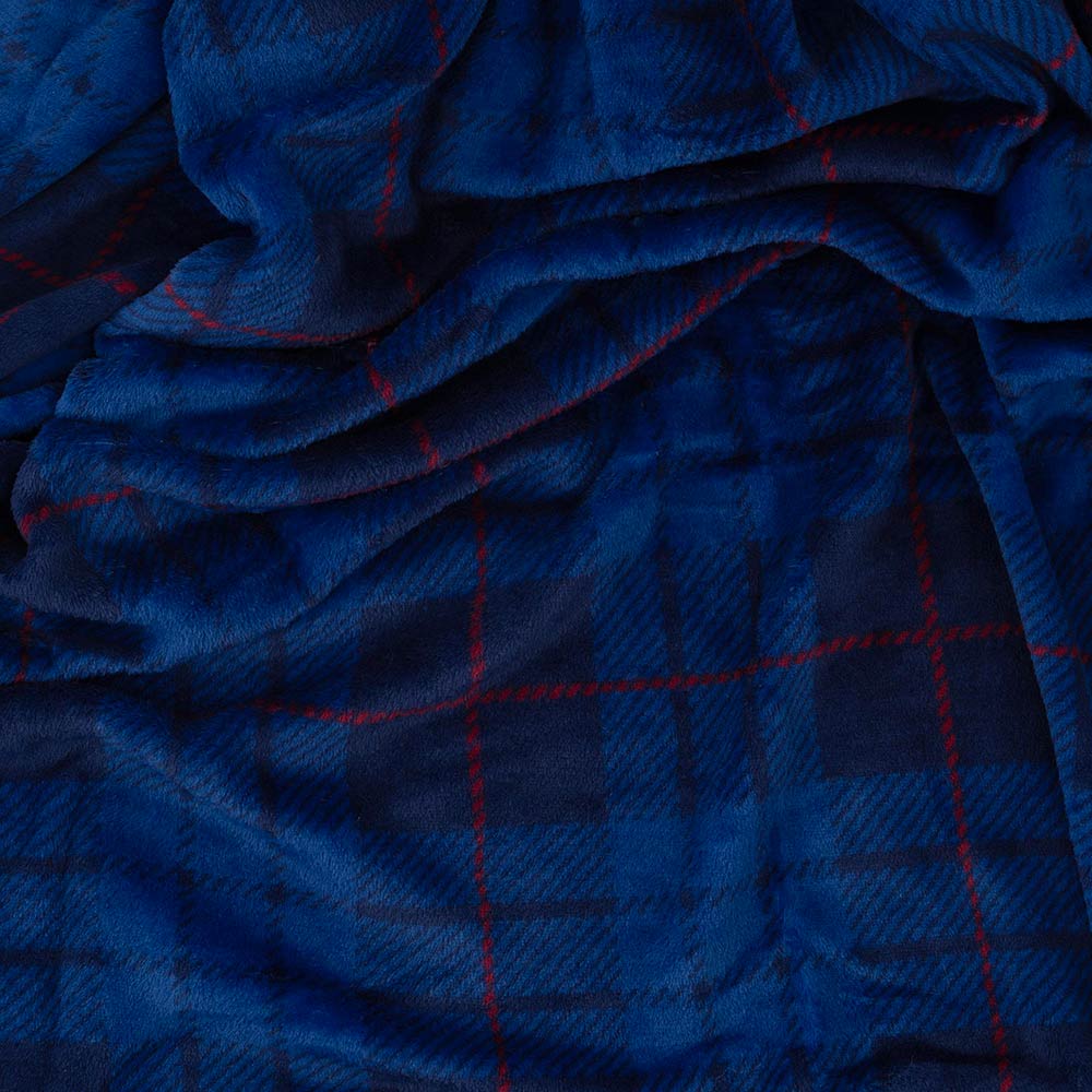 Плед ARDESTO Flannel 160х200см Синяя клетка Вlue (ART0134PB) Вид один предмет