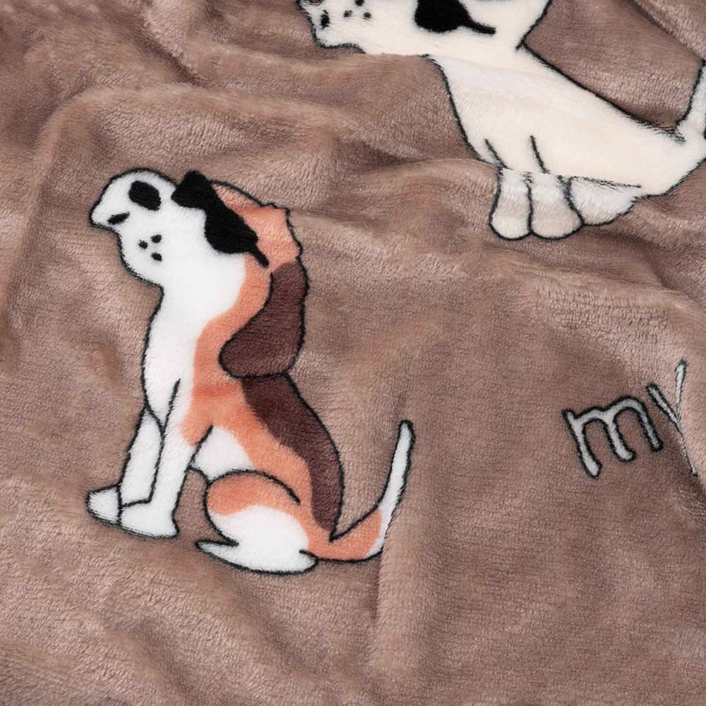 Плед ARDESTO Flannel 160х200см Собачки в очках (ART0129PB) Размер 160 х 200