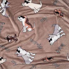 Плед ARDESTO Flannel 160х200см Собачки в очках (ART0129PB)