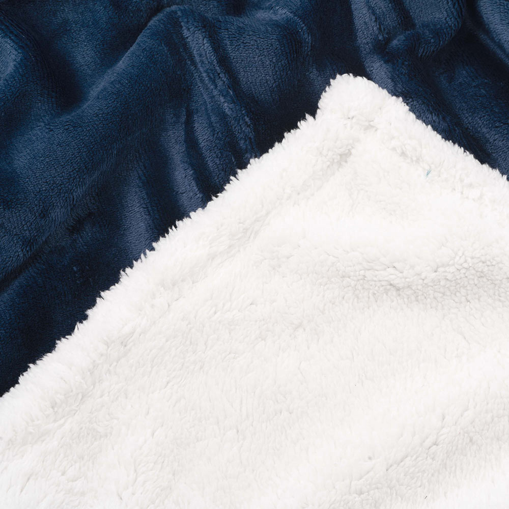 Внешний вид Плед ARDESTO Sherpa 160х200см Синий темный (ART0204SH)