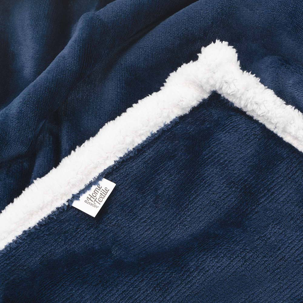 Плед ARDESTO Sherpa 160х200см Синий темный (ART0204SH) Цвет синий