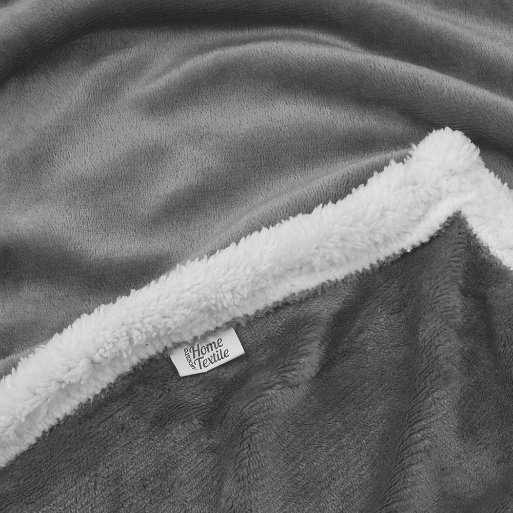 Внешний вид Плед ARDESTO Sherpa 160х200см Серый (ART0203SH)