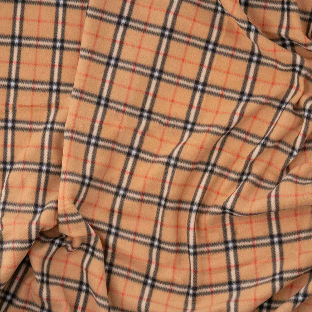 Плед ARDESTO Fleece 130x160см Клетка бежевый (ART0722PB) Материал полиэстер 180 г/м²