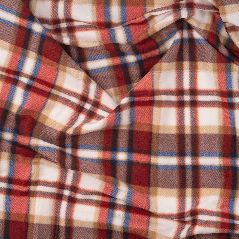 Плед ARDESTO Fleece 130x160см Клетка бело-коричневый (ART0720PB) Цвет многоцветный