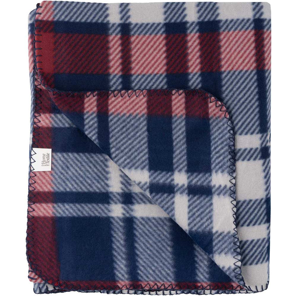 Плед ARDESTO Fleece 130x160см Клітка синьо-бордова (ART0719PB) Матеріал поліестер 180 г/м²