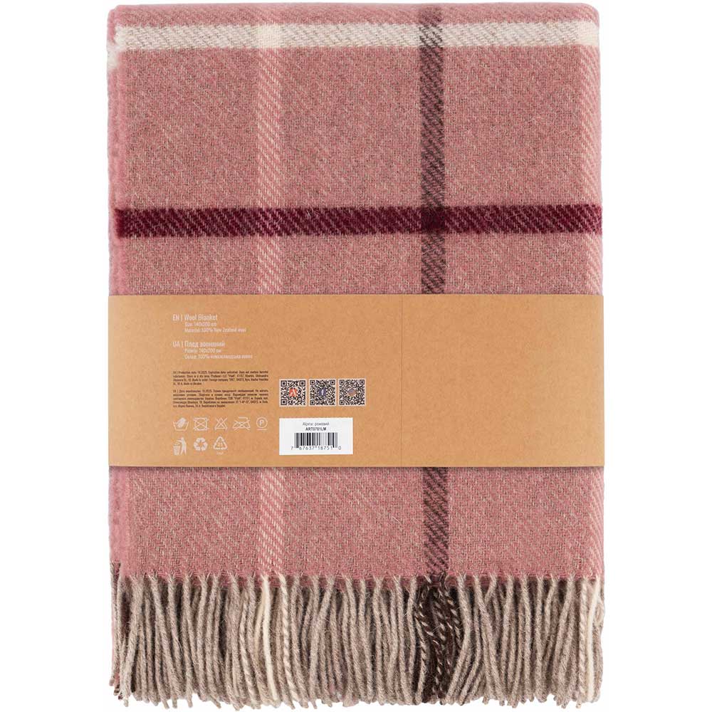 Фото Плед ARDESTO Leonardo Alpina 140x200 см Pink (ART0701LM)