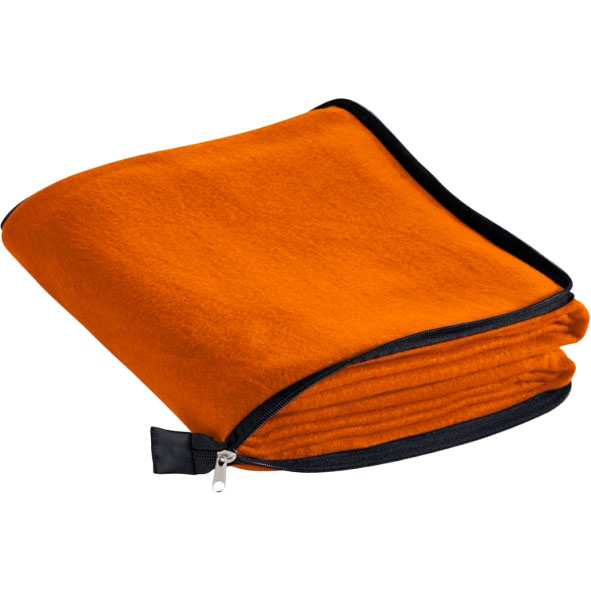 Плед-подушка Easy Gifts Radcliff 2 в 1 флис 180 x 120 см Orange (277510) Материал 100% полиэстер (флис)