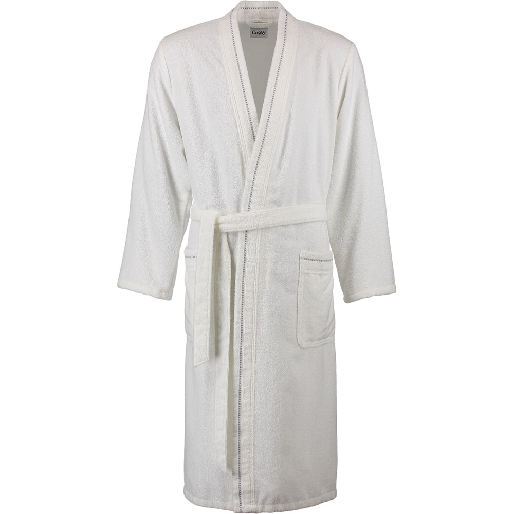 cawo Халат чол, cotton 100% , Kimono, білий, розмір 56