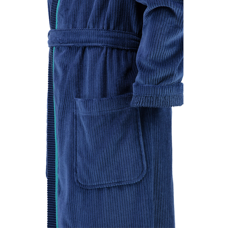 Халат CAWO Kimono Blue 125 см (57027113348) Застібка зав'язки