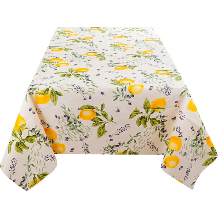 Скатерть водоотталкивающая Lefard Home Textile Aroma Amarillo 140х140 см (715-301) Размер 140 x 140