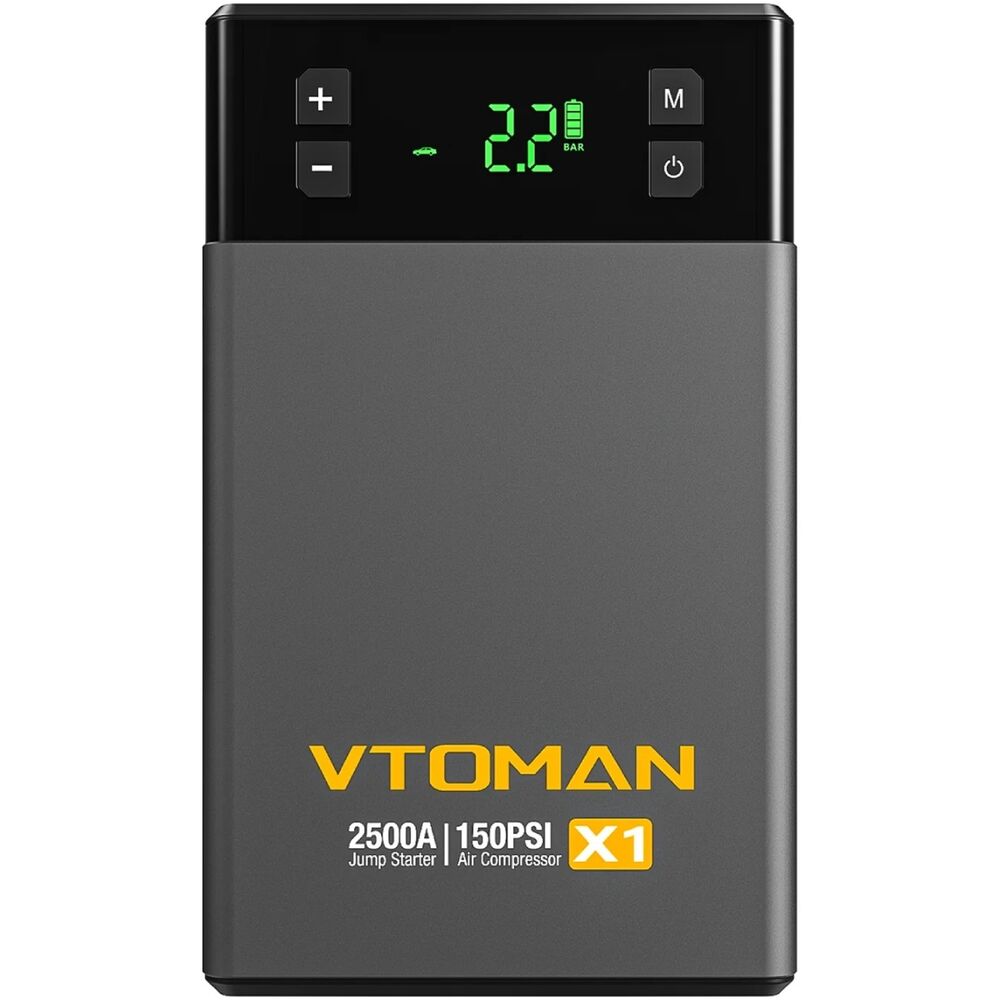 Пуско-зарядний пристрій VTOMAN Jump Starter X1 2500A з компрессором 150PSI (X1_VTOMAN)