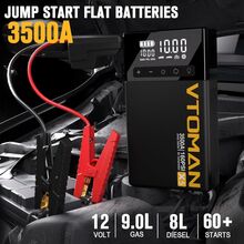 Пуско-зарядний пристрій VTOMAN Jump Starter X5 3500A з компрессором 160PSI 59.2Wh (X5_VTOMAN)