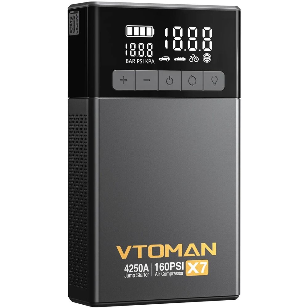 Пуско-зарядное устройство VTOMAN Jump Starter X7 4250A з компресором 150PSI 88.8Wh (X7_VTOMAN)