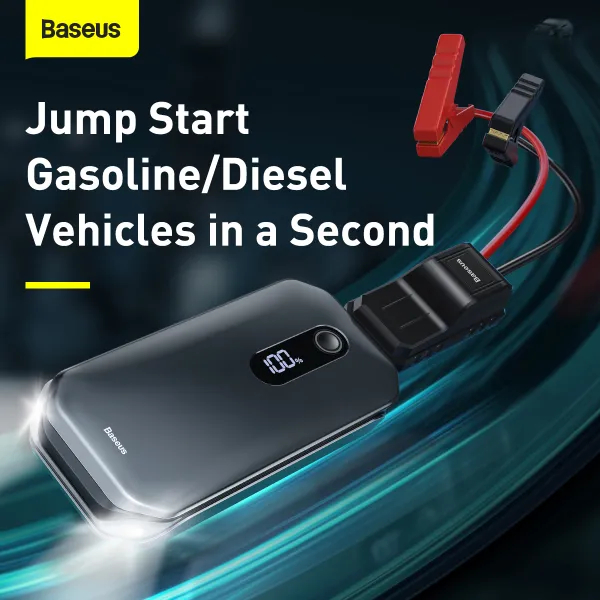 В інтернет магазині Пуско-зарядний пристрій BASEUS Super Energy Pro Car Jump Starter 12000mAh Black (CRJS03-01)