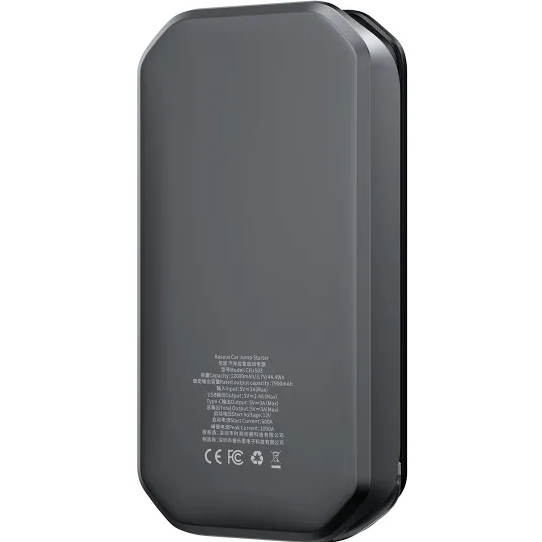Пуско-зарядний пристрій BASEUS Super Energy Pro Car Jump Starter 12000mAh Black (CRJS03-01) Піковий вихідний струм 1000