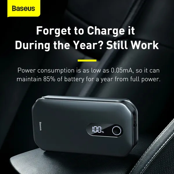 Замовити Пуско-зарядний пристрій BASEUS Super Energy Pro Car Jump Starter 12000mAh Black (CRJS03-01)