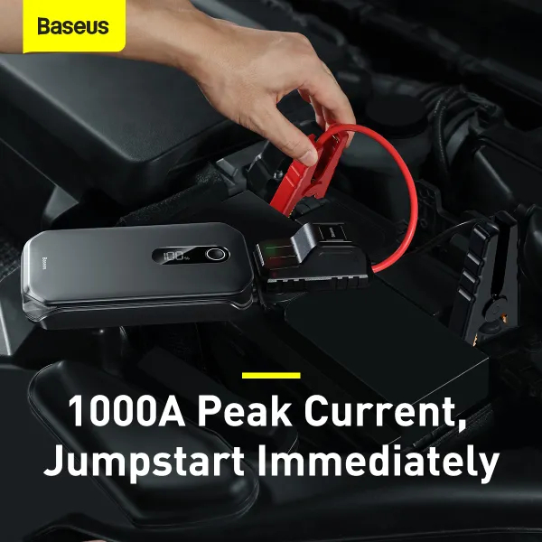 У Фокстрот Пуско-зарядний пристрій BASEUS Super Energy Pro Car Jump Starter 12000mAh Black (CRJS03-01)