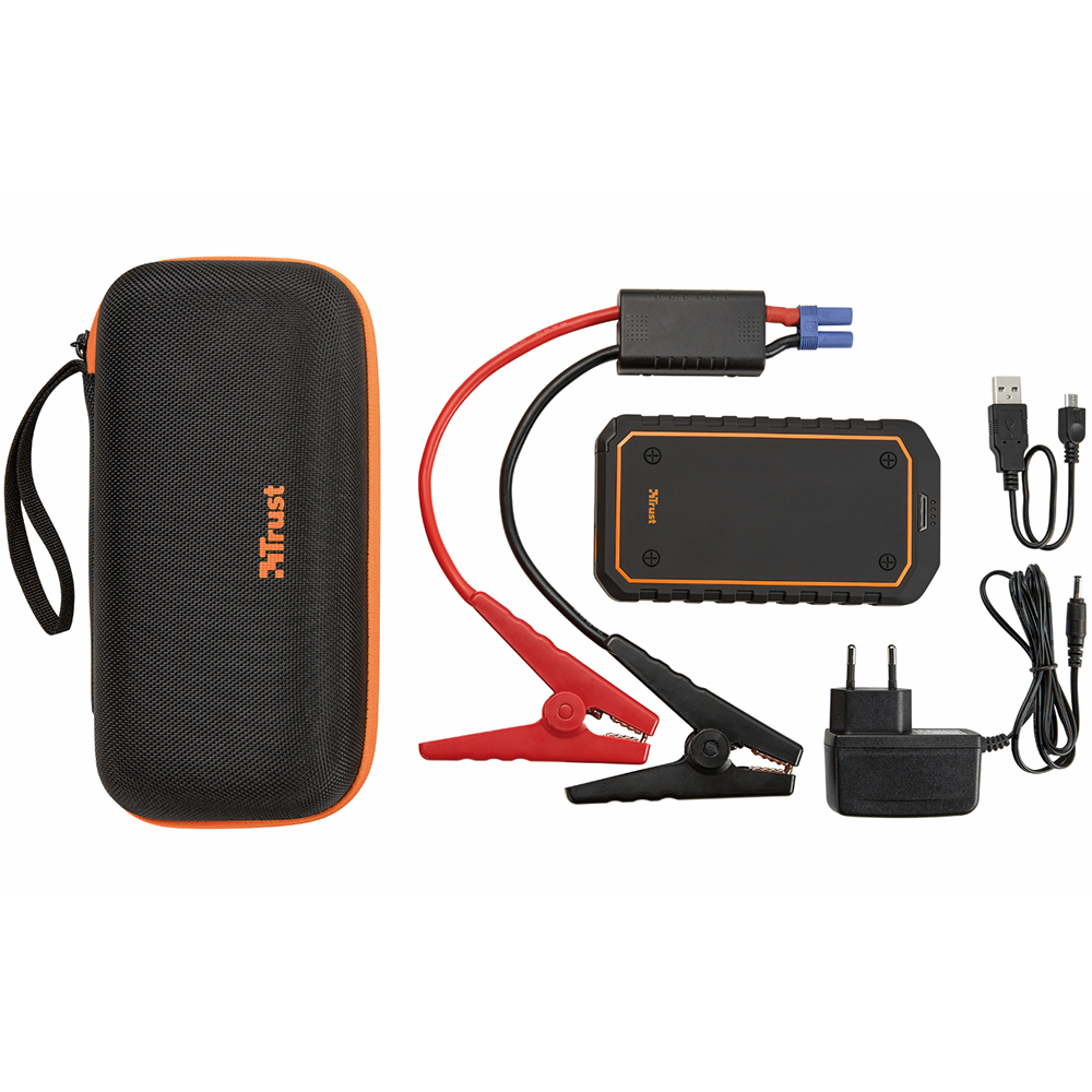 Фото Пусковое устройство для автомобилей TRUST Car jump starter&powerbank 10000 mAh (20944)