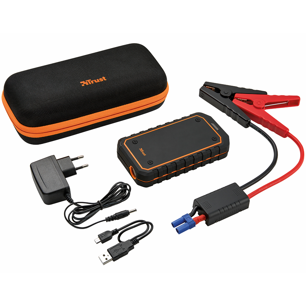 Заказать Пусковое устройство для автомобилей TRUST Car jump starter&powerbank 10000 mAh (20944)