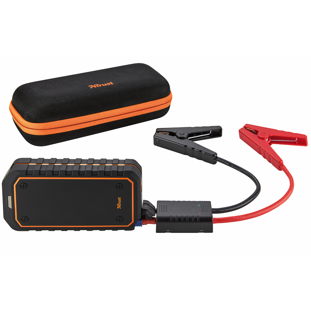 Изображение Пусковое устройство для автомобилей TRUST Car jump starter&powerbank 10000 mAh (20944)