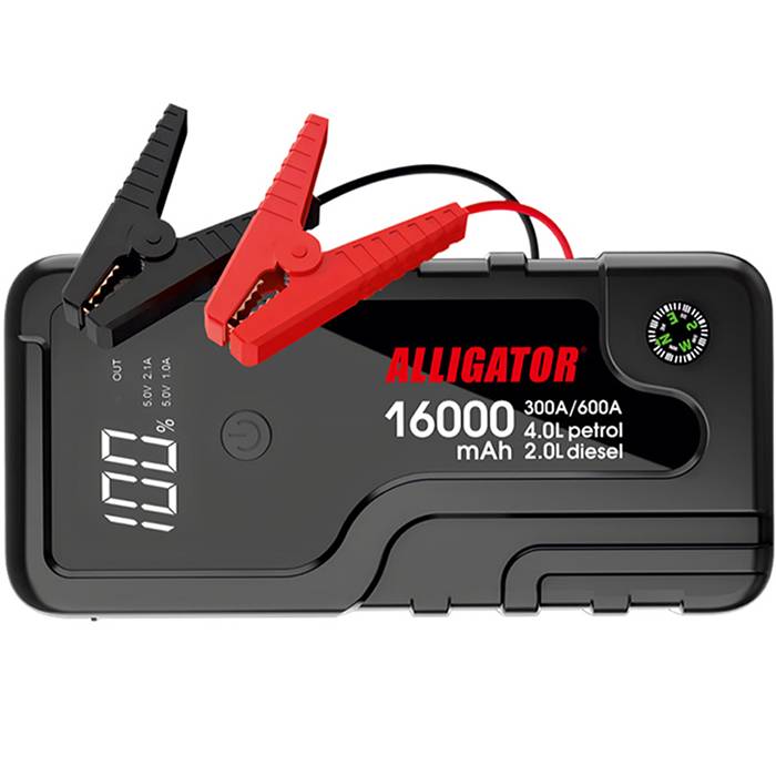 Пусковое устройство ALLIGATOR 16000mAh 300A/600A (JS841)