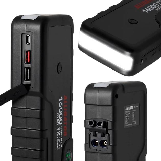 Пусковое устройство ALLIGATOR 16000mAh 300A/600A (JS841) Выходное напряжение 5