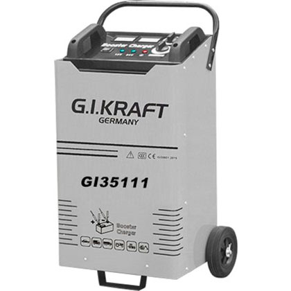 

Пуско-зарядное устройство G.I.KRAFT GI35111, ПЗУ 12/24V, пусковой ток 335A, 220V GI35111