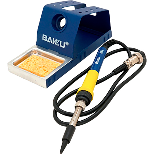Паяльная станция BAKKU BK-878 Дополнительно Напряжение питания: 220В; Шаг регулировки температуры: ±1°C; В комплекте: Паяльник+фен, 3 сопла, подставка, губка для пайки