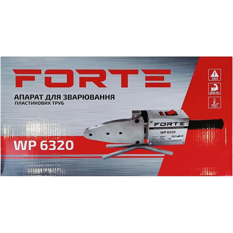 Заказать Паяльник для пластиковых труб FORTE WP6320 (35873)
