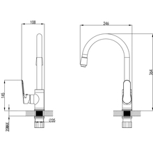 Змішувач CORSO MARMORE O35 9623100 (DB-4B138C)