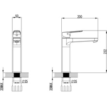 Змішувач CORSO MARMORE O35 (DB-1A638C) (9623010)
