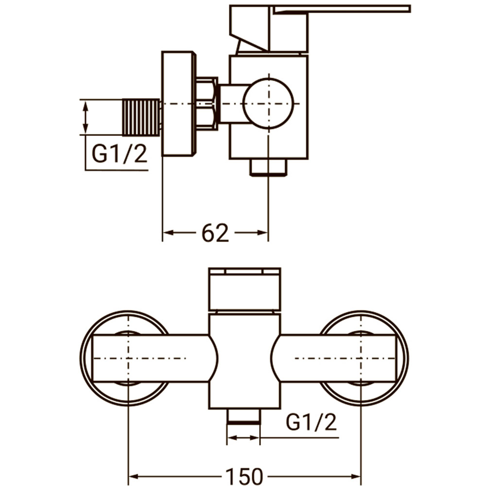 Смеситель AQUATICA HT-1D171P (9719301) Назначение для душевой кабины (душа)