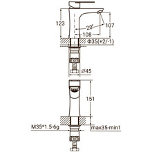 Змішувач AQUATICA HT-1A171P (9719001)