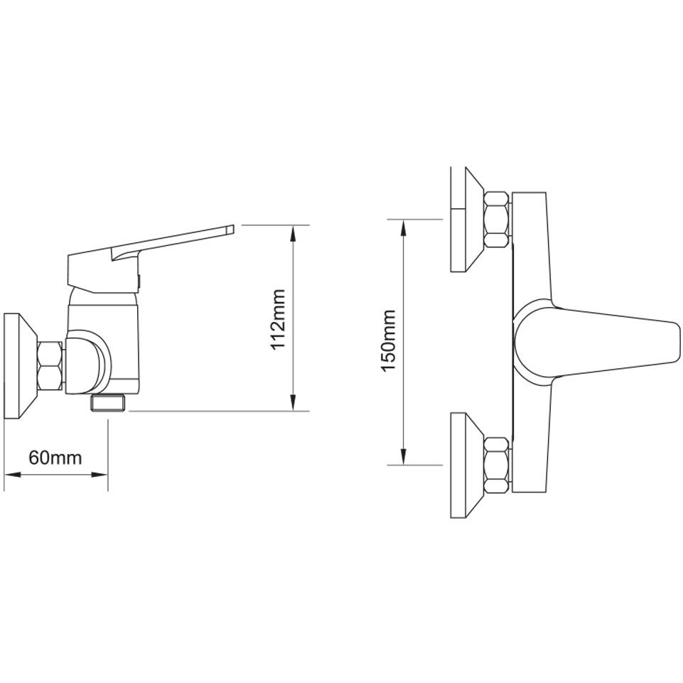 Покупка Змішувач AQUATICA s37 D35 для душу W (9737302)