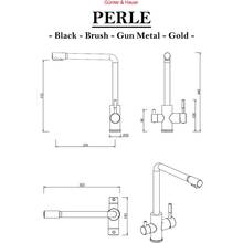 Змішувач GUNTER & HAUER PERLE Gun Metal