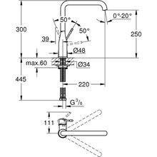 Змішувач GROHE Essence графітовий (30269AL0)