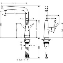 Смеситель HANSGROHE Metris Select Хром (14847000)