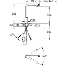 Змішувач GROHE Minta Smart Control графіт (31613A00)