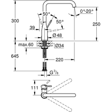 Смеситель GROHE Accent Phantom Black (30432KF0)