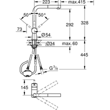 Змішувач GROHE Vento Chrome (30436000)