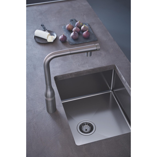 Зовнішній вигляд Змішувач GROHE Accent Smart Control Matte Graphite (30444AL0)