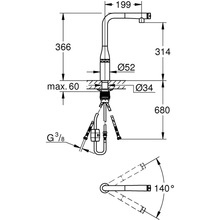 Смеситель GROHE Essence Smart Control матовый (31615GN0)