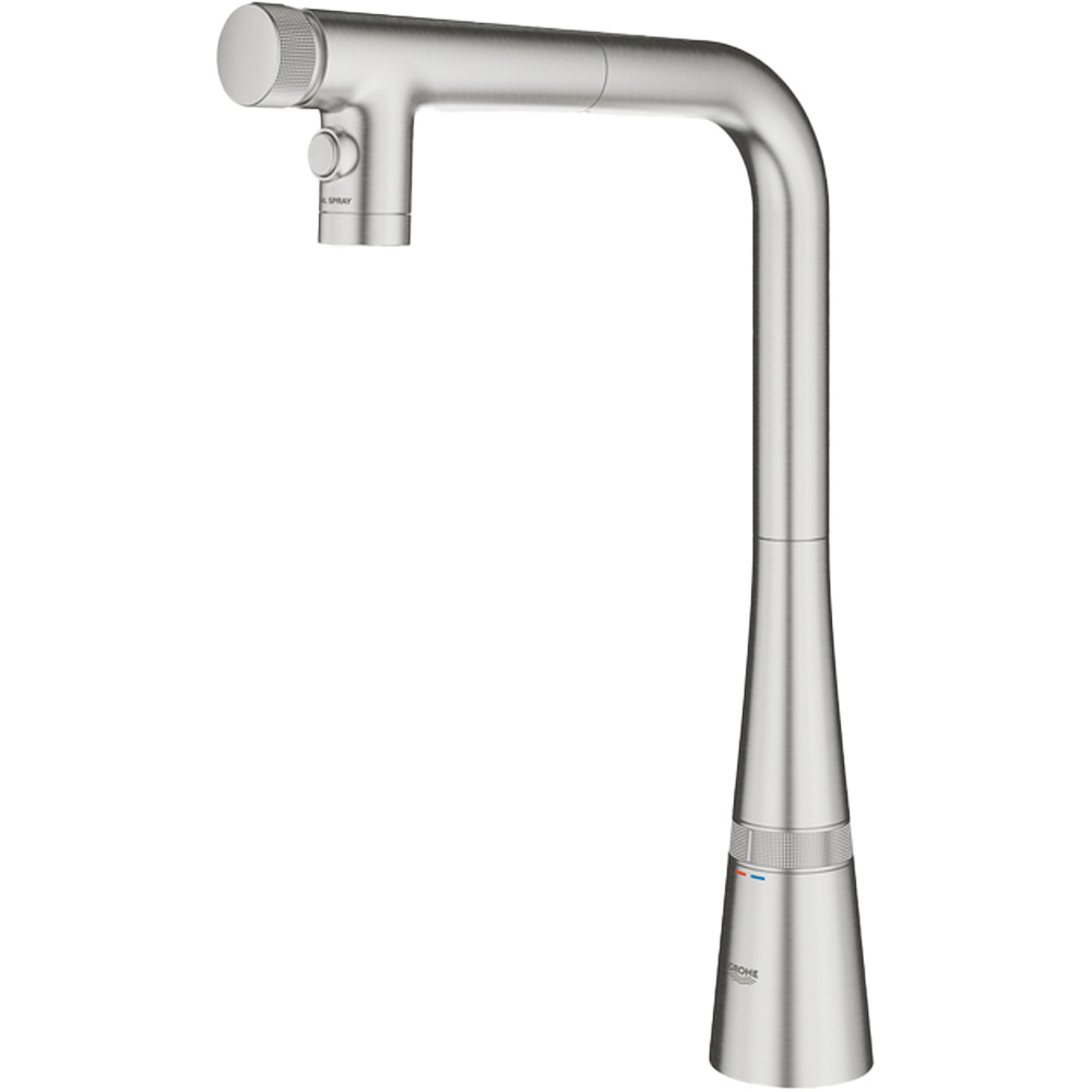 Смеситель GROHE Scala супер сталь (31888DC0) Длина излива 20