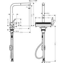 Смеситель HANSGROHE Aquno Select M81 Chrome (73836000)