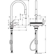 Змішувач HANSGROHE Aquno Select M81 Chrome (73837000)