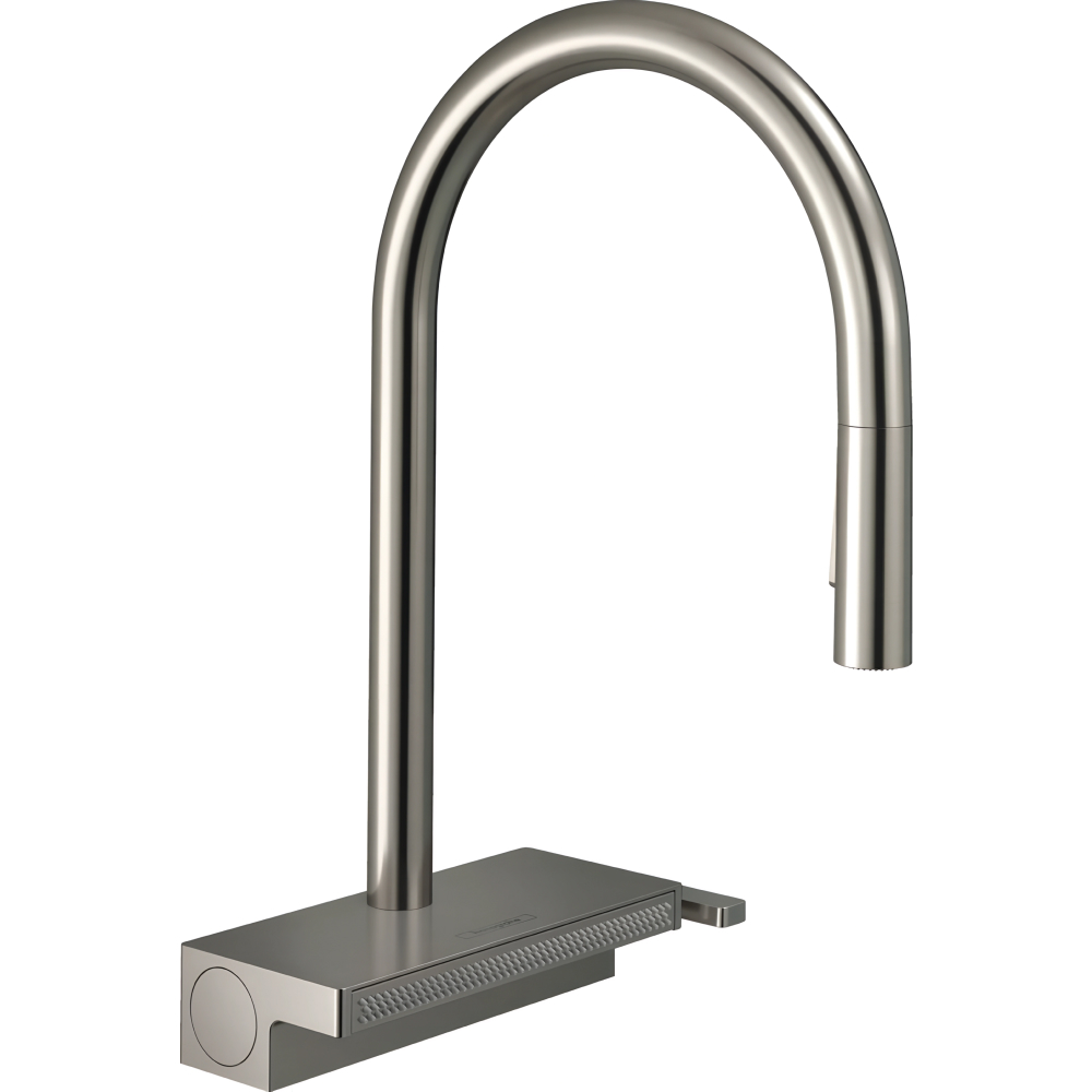 Смеситель HANSGROHE Aquno Select M81 сталь (73837800)