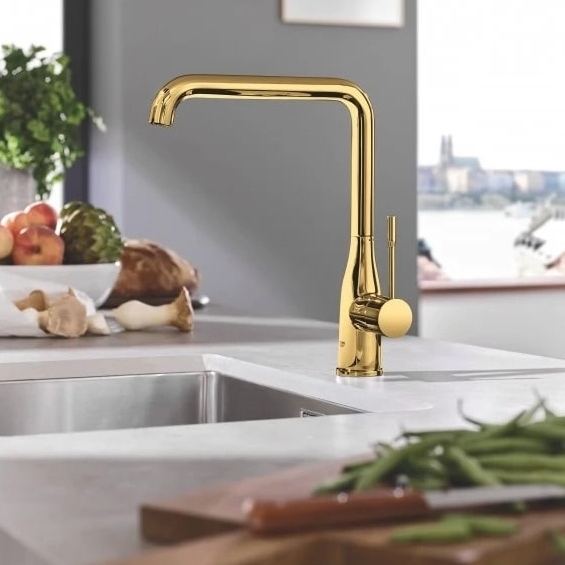 Смеситель GROHE Essence Холодный рассвет (30269GL0) Способ монтажа врезной