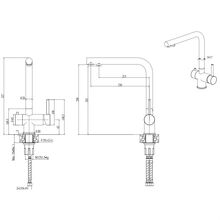 Смеситель ELLECI T01 BIANCO TITANO 68