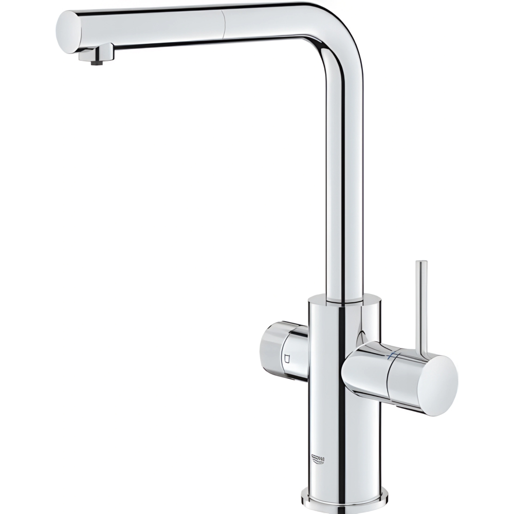 Змішувач GROHE Blue Pure Minta із фільтром Ecosoft Standard Chrome (MO55030601) Призначення для кухонної мийки