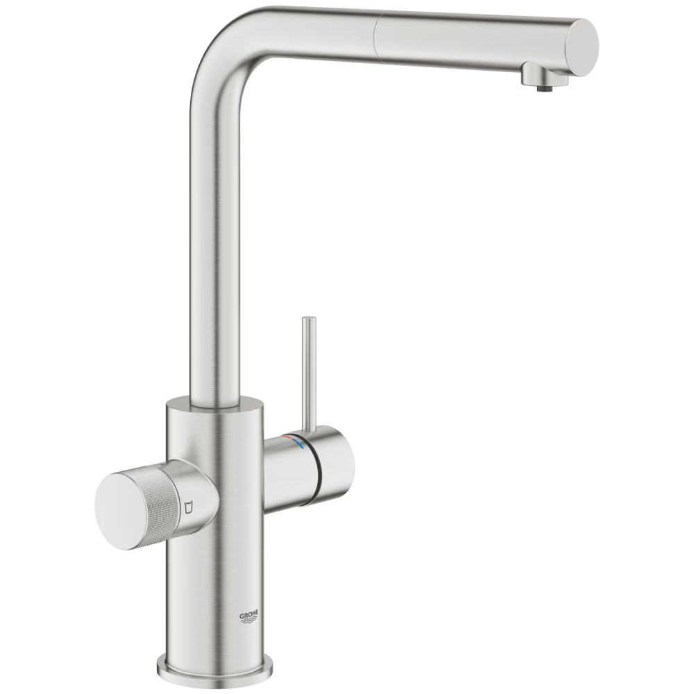 Смеситель GROHE Blue Pure Minta с фильтром Ecosoft P’URE AQUACALCIUM Mint Способ монтажа врезной